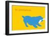 Persistent - Yellow Version-Dog is Good-Framed Art Print