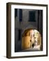 Person and Archway, Panzano, Chianti Region, Tuscany, Italy-Janis Miglavs-Framed Photographic Print