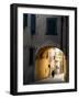 Person and Archway, Panzano, Chianti Region, Tuscany, Italy-Janis Miglavs-Framed Photographic Print