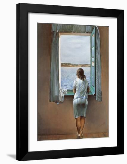 Person at the Window-Salvador Dalí-Framed Art Print