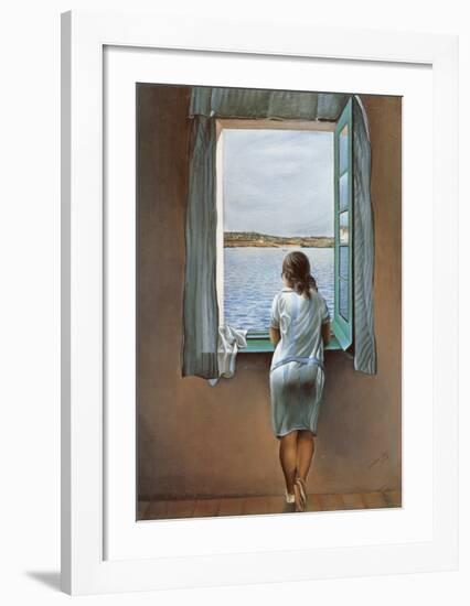 Person at the Window-Salvador Dalí-Framed Art Print