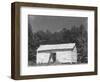 person cabin in Hale County, Alabama, c.1936-Walker Evans-Framed Photographic Print