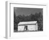 person cabin in Hale County, Alabama, c.1936-Walker Evans-Framed Photographic Print