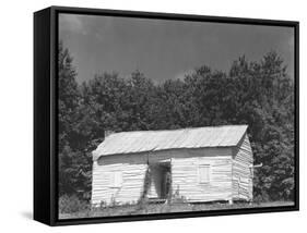 person cabin in Hale County, Alabama, c.1936-Walker Evans-Framed Stretched Canvas