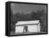 person cabin in Hale County, Alabama, c.1936-Walker Evans-Framed Stretched Canvas