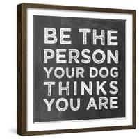 Person Dog-Erin Clark-Framed Giclee Print