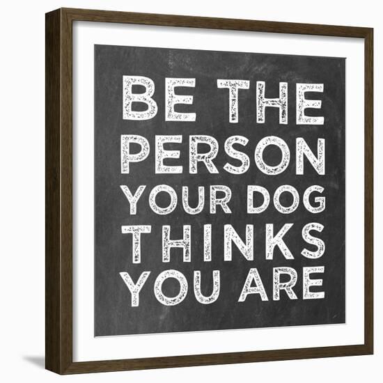 Person Dog-Erin Clark-Framed Giclee Print