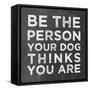 Person Dog-Erin Clark-Framed Stretched Canvas