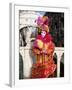 Person Dressed in Carnival Mask and Costume, Veneto, Italy-Lee Frost-Framed Photographic Print