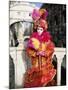 Person Dressed in Carnival Mask and Costume, Veneto, Italy-Lee Frost-Mounted Photographic Print