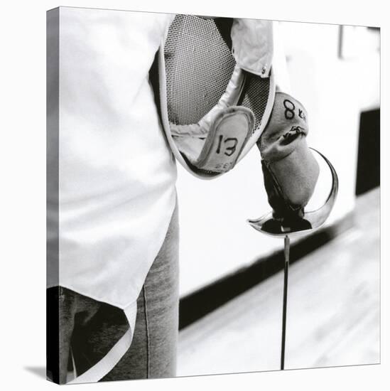 Person Holding a Fencing Sword-null-Stretched Canvas