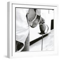 Person Holding a Fencing Sword-null-Framed Photographic Print