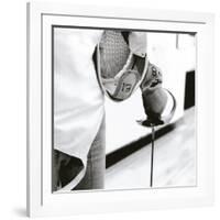 Person Holding a Fencing Sword-null-Framed Photographic Print