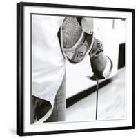 Person Holding a Fencing Sword-null-Framed Photographic Print