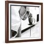 Person Holding a Fencing Sword-null-Framed Photographic Print