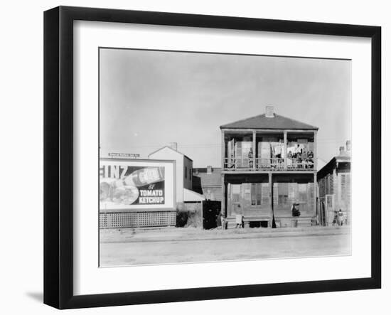 person house in New Orleans, Louisiana, 1936-Walker Evans-Framed Photographic Print