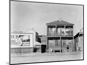 person house in New Orleans, Louisiana, 1936-Walker Evans-Mounted Photographic Print