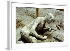 Person Killed by the Pompeii Eruption, 79 Ad-null-Framed Photographic Print