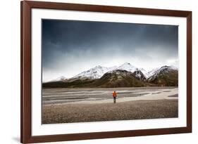 Person Looking At River In Alaska-Lindsay Daniels-Framed Photographic Print