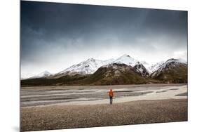 Person Looking At River In Alaska-Lindsay Daniels-Mounted Photographic Print