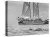 Person on Vacation in the Caribbean Sea in Front of a Catamaran-Michael Rougier-Stretched Canvas