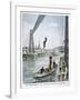 Person Plunges 55 Metres from Portside, Rouen, 1901-null-Framed Giclee Print