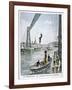 Person Plunges 55 Metres from Portside, Rouen, 1901-null-Framed Giclee Print