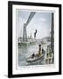 Person Plunges 55 Metres from Portside, Rouen, 1901-null-Framed Giclee Print