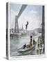 Person Plunges 55 Metres from Portside, Rouen, 1901-null-Stretched Canvas