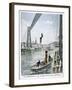 Person Plunges 55 Metres from Portside, Rouen, 1901-null-Framed Giclee Print