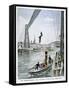 Person Plunges 55 Metres from Portside, Rouen, 1901-null-Framed Stretched Canvas