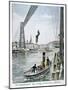 Person Plunges 55 Metres from Portside, Rouen, 1901-null-Mounted Giclee Print