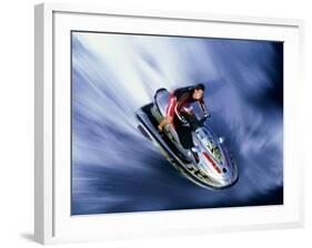 Person Riding a Jet Ski-null-Framed Photographic Print