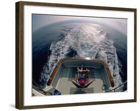 Person Sitting in a Boat-null-Framed Photographic Print