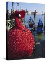 Person Wearing Masked Carnival Costume, Veneto, Italy-Bruno Morandi-Stretched Canvas
