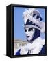 Person Wearing Masked Carnival Costume, Venice Carnival, Venice, Veneto, Italy-Bruno Morandi-Framed Stretched Canvas