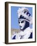 Person Wearing Masked Carnival Costume, Venice Carnival, Venice, Veneto, Italy-Bruno Morandi-Framed Photographic Print