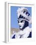 Person Wearing Masked Carnival Costume, Venice Carnival, Venice, Veneto, Italy-Bruno Morandi-Framed Photographic Print