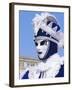 Person Wearing Masked Carnival Costume, Venice Carnival, Venice, Veneto, Italy-Bruno Morandi-Framed Photographic Print