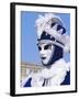 Person Wearing Masked Carnival Costume, Venice Carnival, Venice, Veneto, Italy-Bruno Morandi-Framed Photographic Print