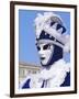 Person Wearing Masked Carnival Costume, Venice Carnival, Venice, Veneto, Italy-Bruno Morandi-Framed Photographic Print