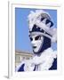 Person Wearing Masked Carnival Costume, Venice Carnival, Venice, Veneto, Italy-Bruno Morandi-Framed Photographic Print