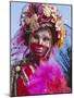 Person Wearing Masked Carnival Costume, Venice Carnival, Venice, Veneto, Italy-Bruno Morandi-Mounted Photographic Print