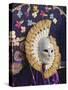 Person Wearing Masked Carnival Costume, Venice Carnival, Venice, Veneto, Italy-Bruno Morandi-Stretched Canvas
