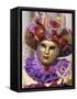 Person Wearing Masked Carnival Costume, Venice Carnival, Venice, Veneto, Italy-Bruno Morandi-Framed Stretched Canvas