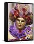 Person Wearing Masked Carnival Costume, Venice Carnival, Venice, Veneto, Italy-Bruno Morandi-Framed Stretched Canvas