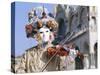 Person Wearing Masked Carnival Costume, Venice Carnival, Venice, Veneto, Italy-Bruno Morandi-Stretched Canvas