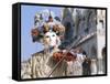 Person Wearing Masked Carnival Costume, Venice Carnival, Venice, Veneto, Italy-Bruno Morandi-Framed Stretched Canvas