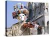 Person Wearing Masked Carnival Costume, Venice Carnival, Venice, Veneto, Italy-Bruno Morandi-Stretched Canvas