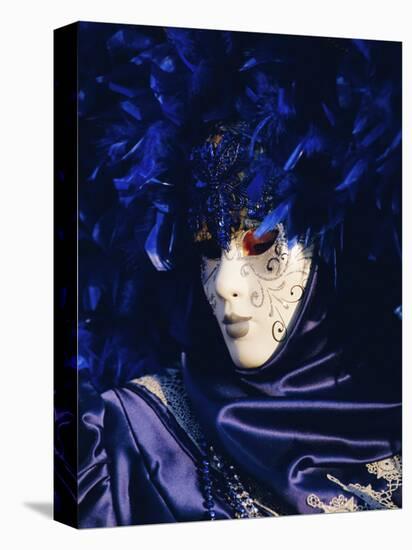 Person Wearing Masked Carnival Costume, Venice Carnival, Venice, Veneto, Italy-Bruno Morandi-Stretched Canvas